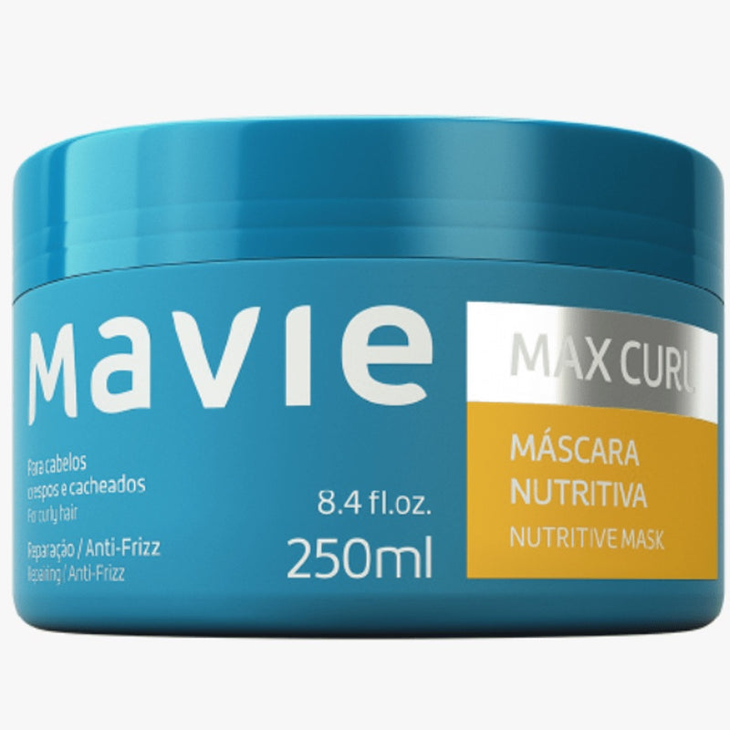 Máscara Capilar Mavie Max Curl Vegana: Revitalização e Nutrição para Seus Cachos